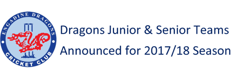 Junior & Senior Teams Announced